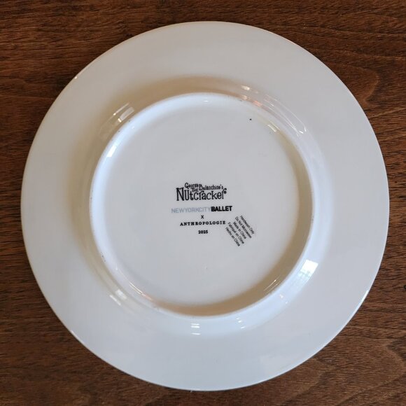 Anthropologie New York City Ballet Plate Snowflake New - Picture 5 of 8
